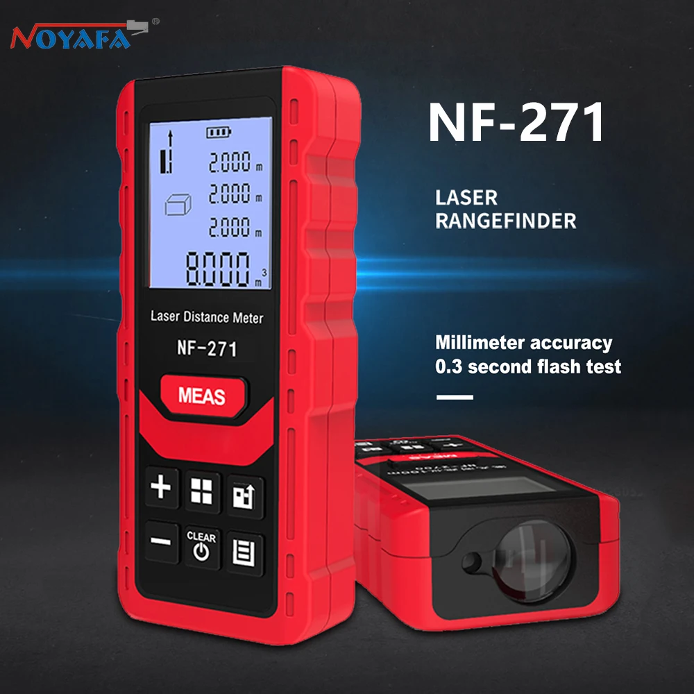 Industrial Laser Rangefinder - Noyafa NF-271 Laser Distance Meter Digital
