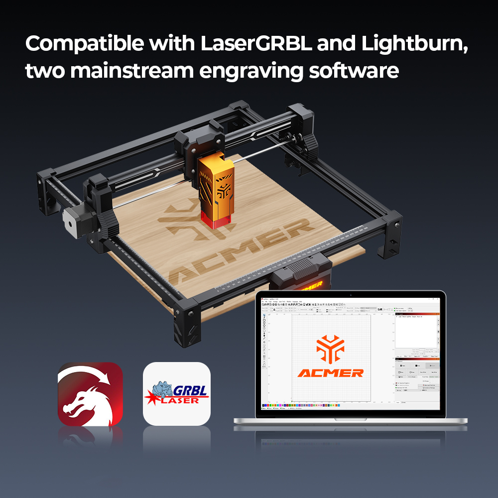 Industrial Laser Printing Machine - ACMER S2 12W Laser Engraver and