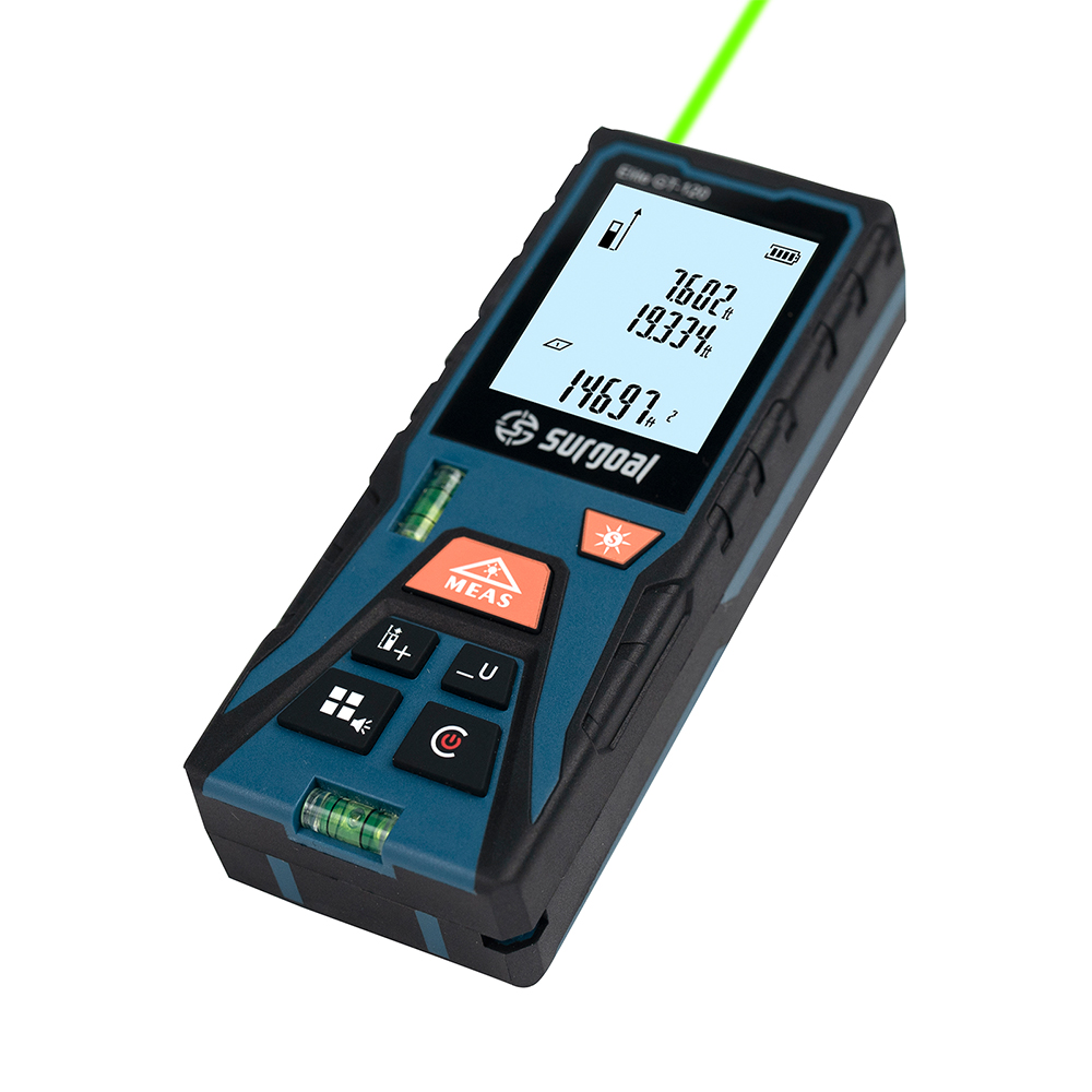 Industrial Laser Rangefinder - 120m Green Laser Distance Meter with