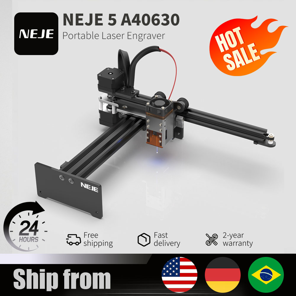 Industrial Laser Etching Machine - NEJE 5 A40630 20W Portable Small