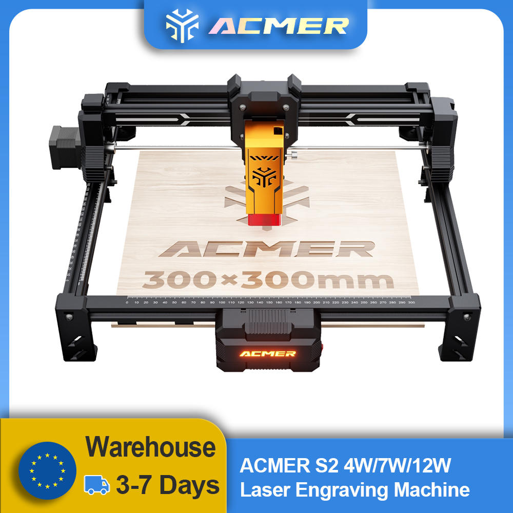 ACMER S2 12W Laser Engraver an - Industrial Laser Printing Machine recension och pris