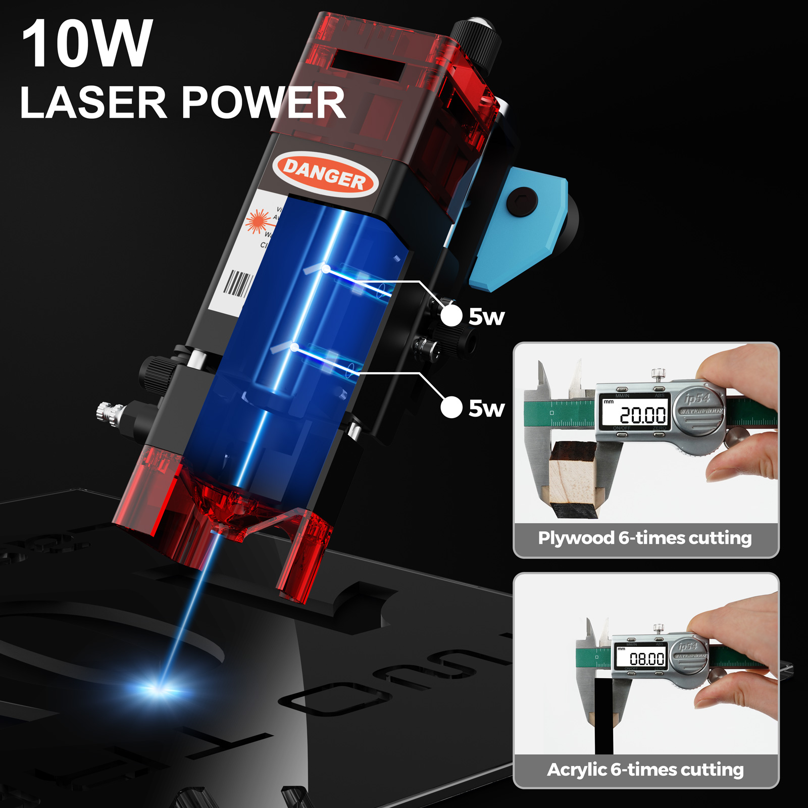 TwoTrees TTS-10 Pro 80W Laser  - Industrial Laser Printing Machine recension och pris