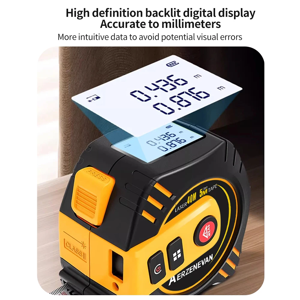 80m Laser Tape Measure Tape Me - Industrial Laser Rangefinder recension och pris