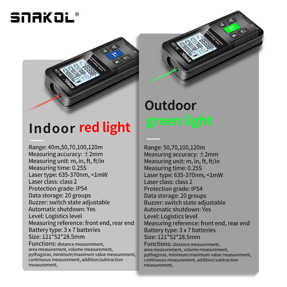 Snakol Laser Distance Meter 40 - Industrial Laser Rangefinder recension och pris