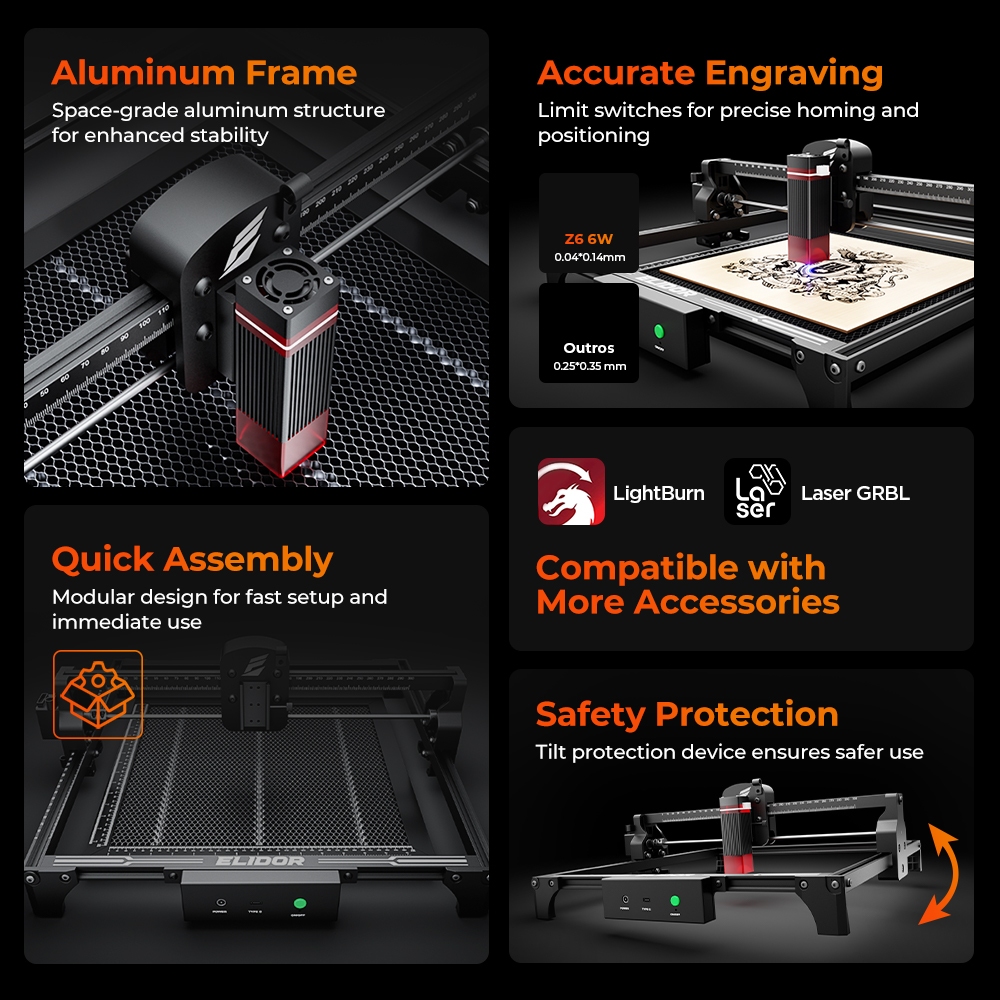 ELIDOR Z6 6W Laser Engraver an - Industrial Laser Blasting recension och pris