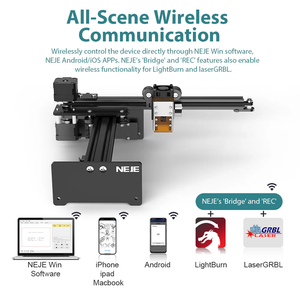 NEJE 5 A40630 20W Portable Sma - Industrial Laser Etching Machine recension och pris