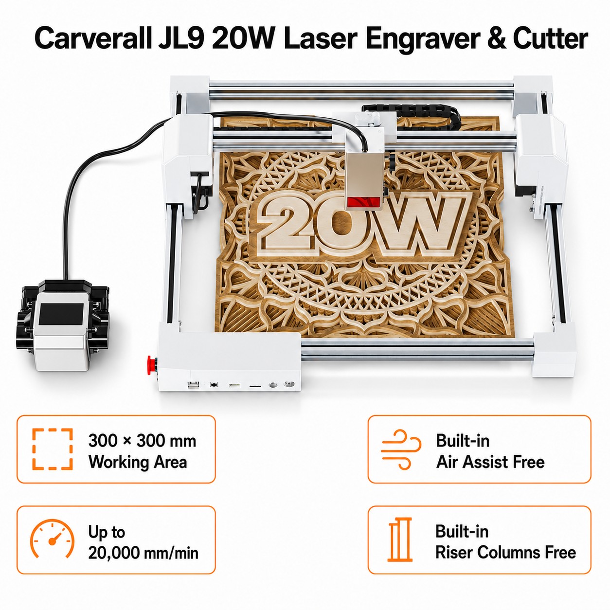 Carverall JL9 20W Laser Engrav - Industrial Laser Blasting recension och pris