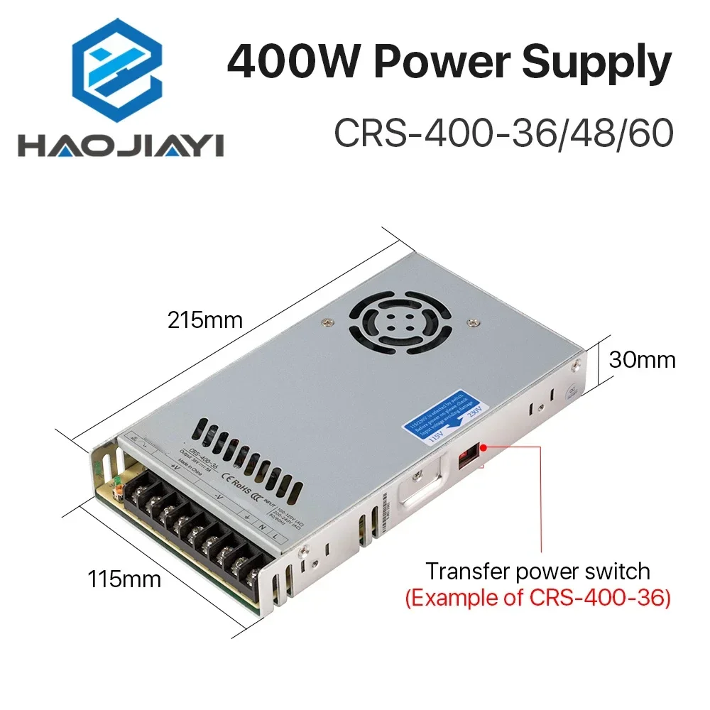 40W CRS-400-36/48/60 Switching - Industrial Laser Supply recension och pris
