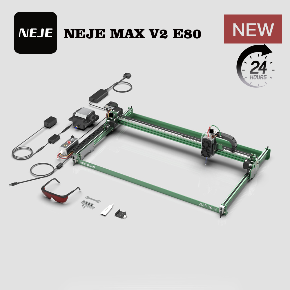 NEJE MAX V2 E80 80W 455nm Lase - Industrial Grade Laser recension och pris