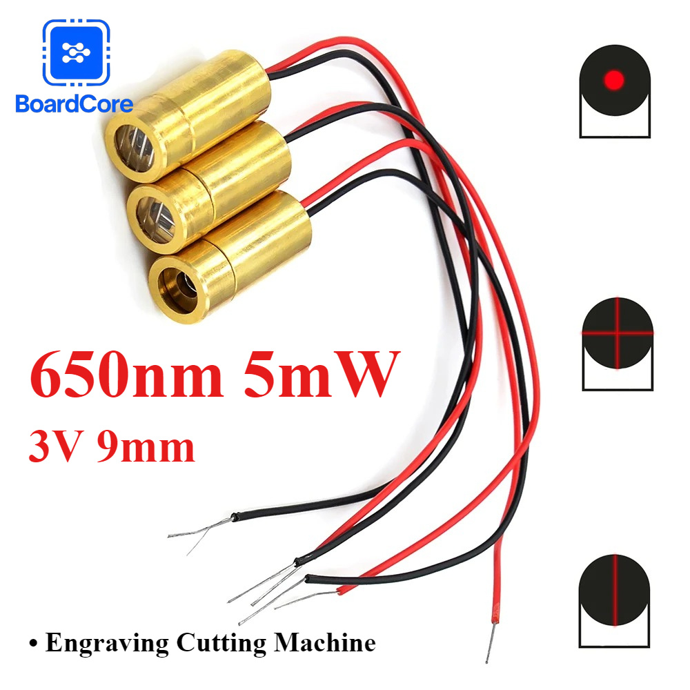 Mini 650nm 5mW Red Laser Head  - Industrial Laser Line Generator recension och pris