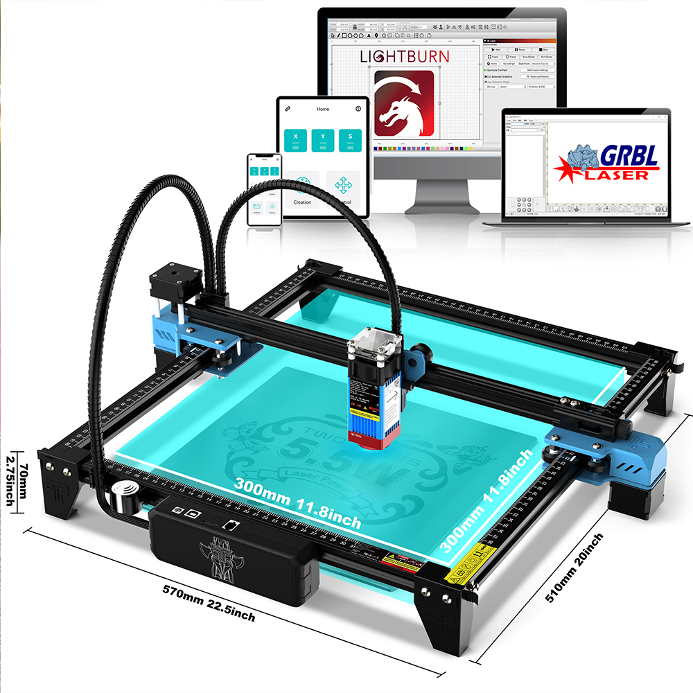 TwoTrees TTS-55Pro Beginner La - Industrial Laser Etching Machine recension och pris