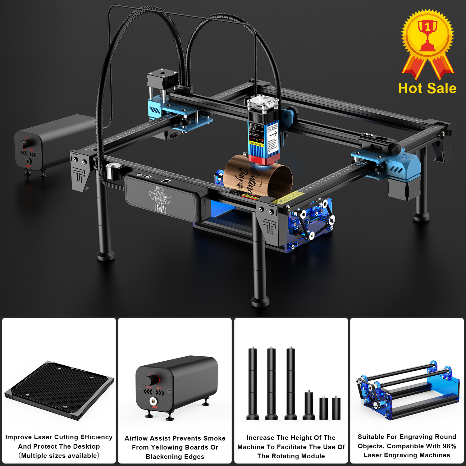 TwoTrees TTS-55Pro Beginner La - Industrial Laser Etching Machine recension och pris