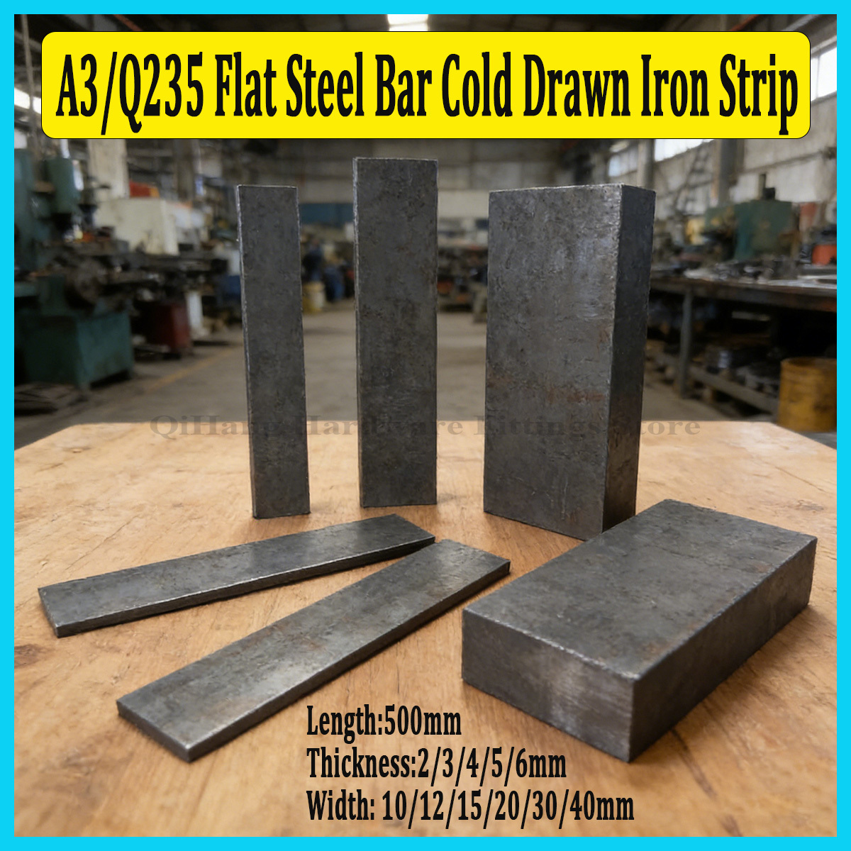1Pc 500mm A3/Q235 Flat Steel B - Industrial Laser Manufacturers recension och pris