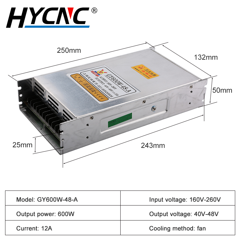 GY600W-48-A Power Switch 600W  - Industrial Laser Supply recension och pris